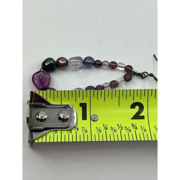 Napier Multicolored Purple Beaded Necklace And Matching‎ Earrings - Picture 8 of 9
